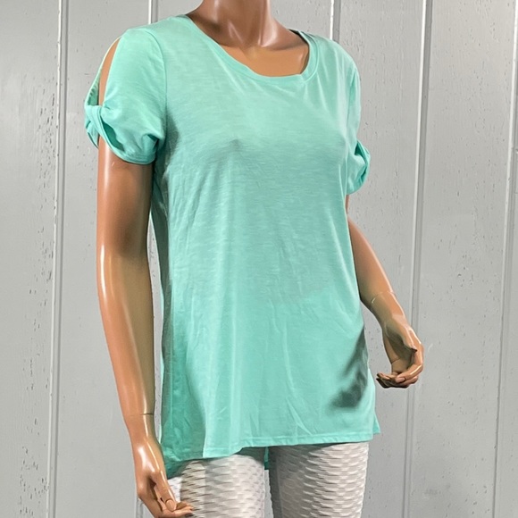 *Zeroxposur Junior's Turquoise Short Sleeve T-Shirt Size L - Picture 7 of 13
